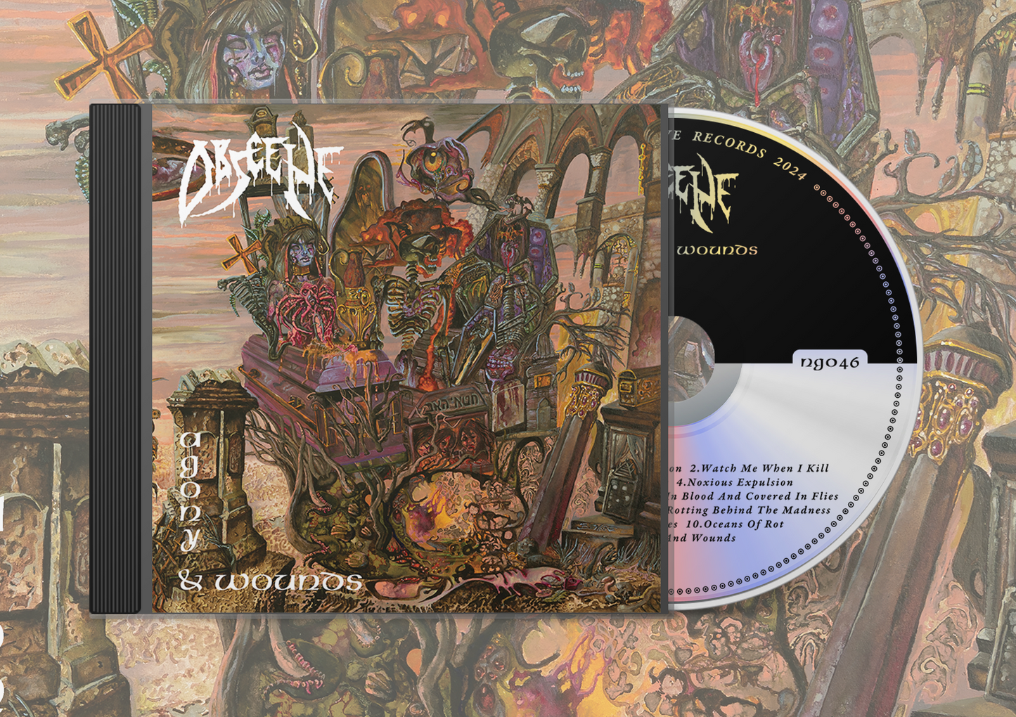 Obscene - Agony & Wounds CD