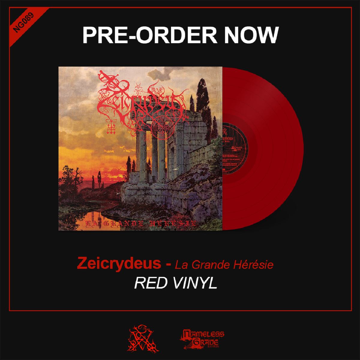 Zeicrydeus - La grande hérésie SECOND PRESS LP - PRESALE
