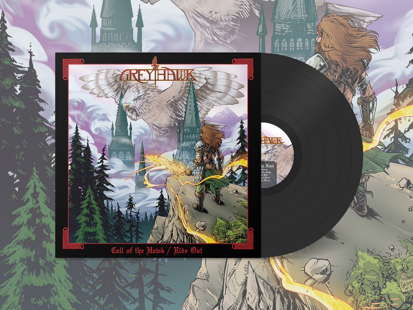 Greyhawk - Call of the Hawk / Ride Out LP